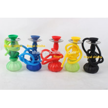 Wholesael Silicone e vidro Base Hookah Shisha fumam cachimbo